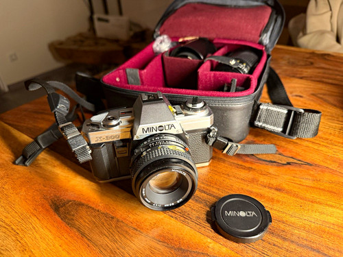 Set fotocamera reflex minolta - reflex,