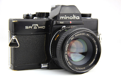 Minolta srt con fotocamera - mc,