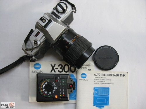 Minolta 300 reflex - x-300, con