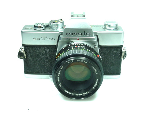 Minolta srt 100 con - 100, obiettivo