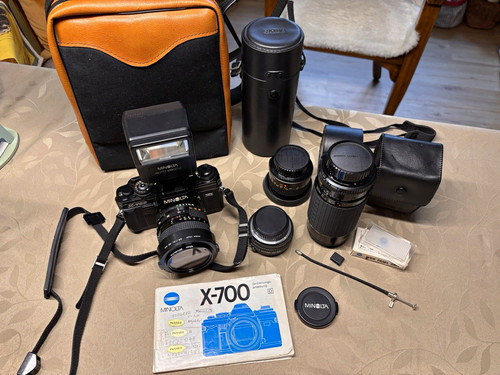 Set fotocamera reflex minolta - fotocamera,